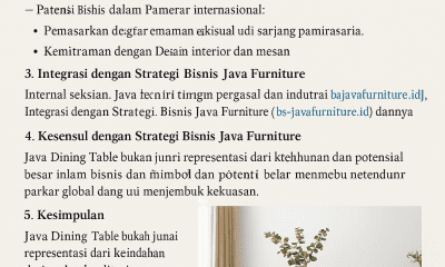java dinning table