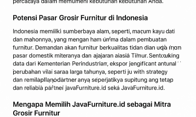 Grosir Furniture di Indonesia