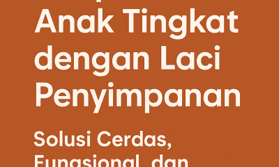 tempat tidur anak tingkat dengan laci penyimpanan