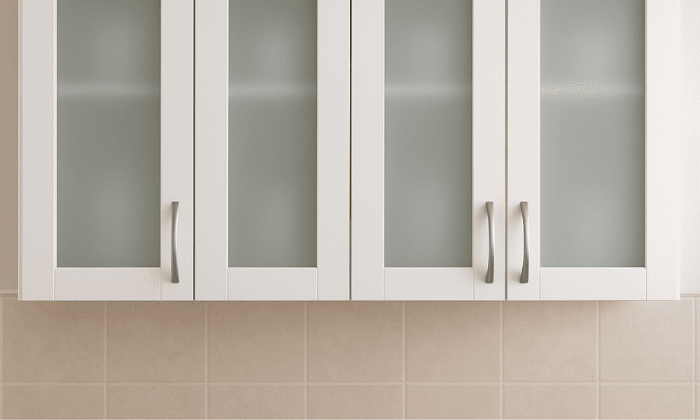 lemari dapur gantung pintu kaca buram