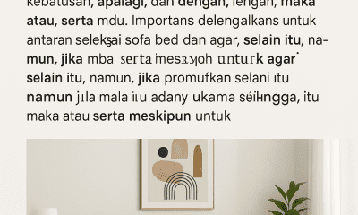 Sofa Bed Multifungsi untuk Apartemen