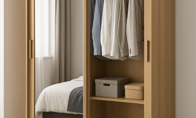 Lemari Pakaian Sliding Pintu Kaca