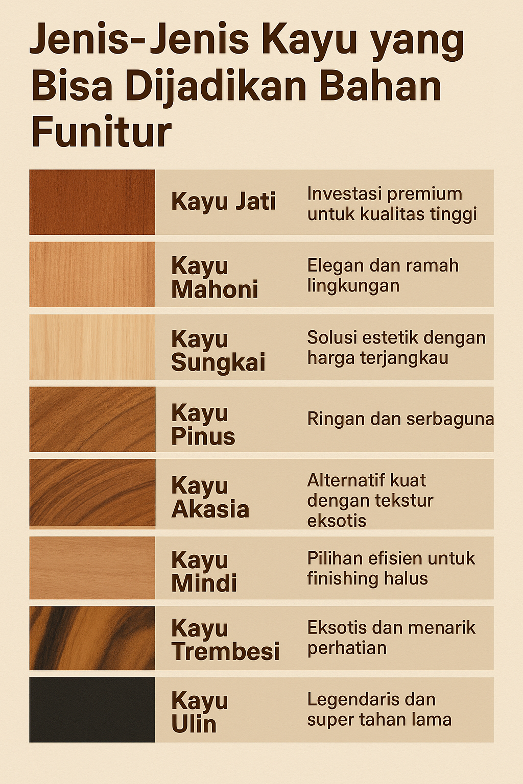 jenis jenis kayu