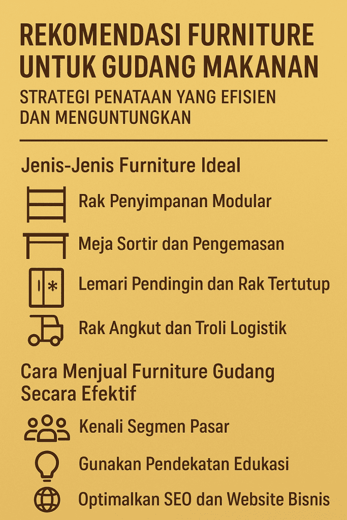funitur untuk gudang makanan