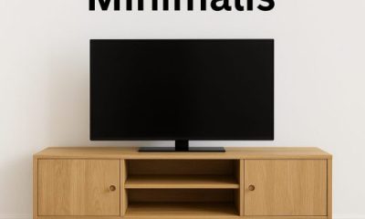 Meja TV Kayu Minimalis