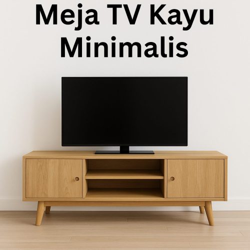 Meja TV Kayu Minimalis