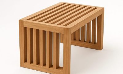Meja Samping Kayu Jati “Strata”