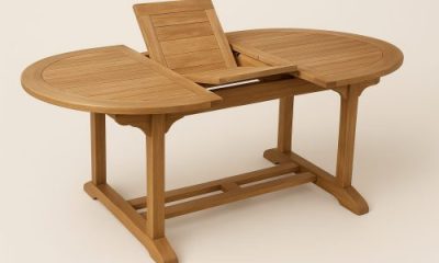 Meja Makan Oval Extension