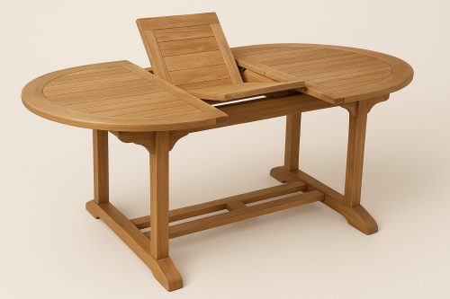 Meja Makan Oval Extension