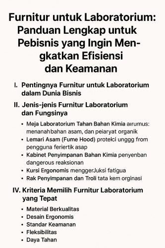 Furnitur untuk Laboratorium